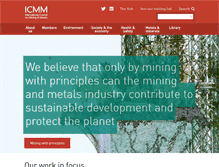 Tablet Screenshot of icmm.com